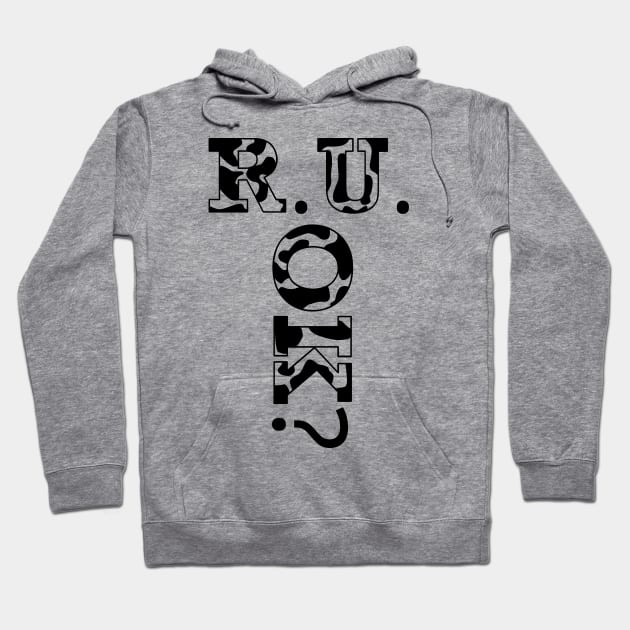 r u ok | are you ok | ru ok Hoodie by OrionBlue